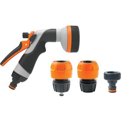 Idropistola Multifunzione in Kit 8 Jet Gf Presa a Rubinetto ¾ con Stop - 2
