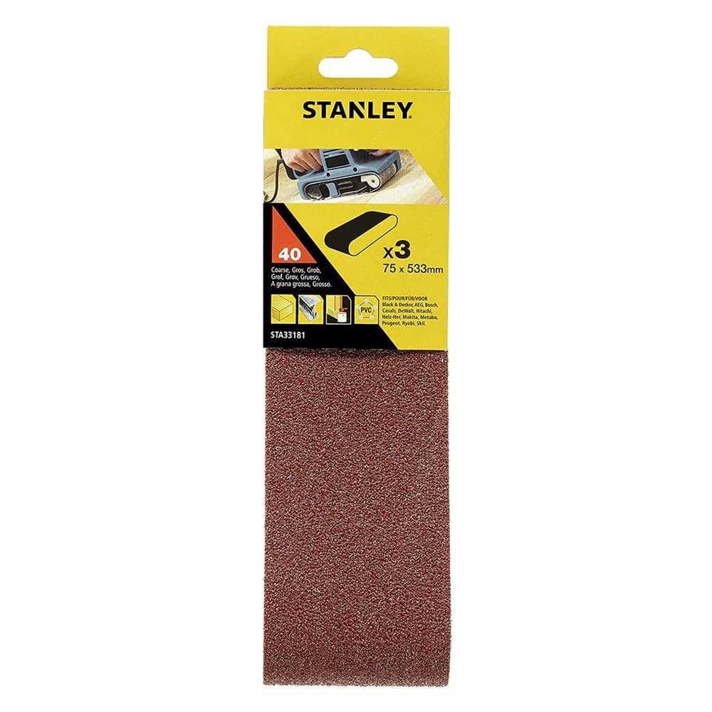 Nastro Abrasivo per Levigatrici a Stanley 40 Gr 75 X 533 mm