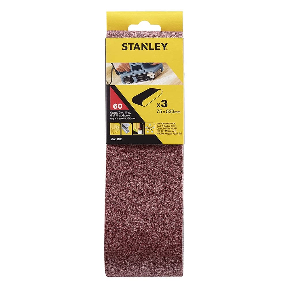 Nastro Abrasivo per Levigatrici a Stanley 60 Gr 75 X 533 mm