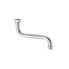 Canna per Lavello a S con Rompigetto in Ottone Ø 18 x 30 cm Sassi 506 - 2