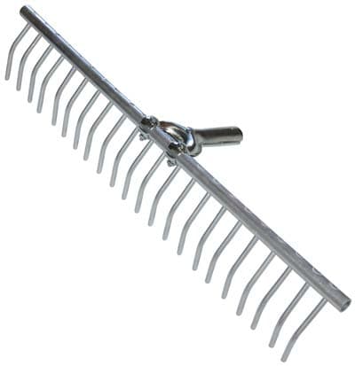 Rastrellone Alluminio Fieno Stars Denti 22 cm 68 O.conico Mm 26 - 2