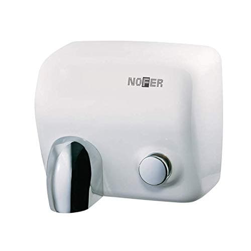 Asciugamano Elettrico con Pulsante Acciaio Inox Bianco Cyclon Nofer 01100.w - 2