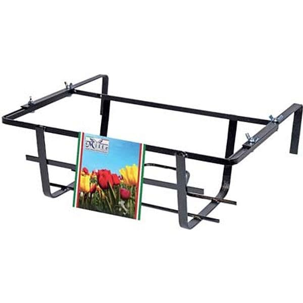 Balconiera Tulipano Regolabile Nero 50 x 22 cm 15 cm 5 Pezzi - 2