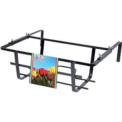 Balconiera Tulipano Regolabile Nero 50 x 22 cm 15 cm 5 Pezzi - 2