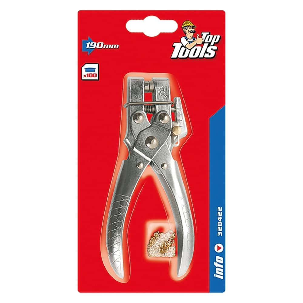 Pinza per Occhielli Toptools 165 mm