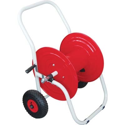 Avvolgitubo Irrigazione Carrellato Professional Acciaio Vern Ruote Pneum - 2