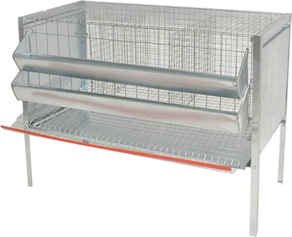Gabbia Galline Ovaiole Tre Celle Mg Gabbie 107 X 50 X 80 cm - 2