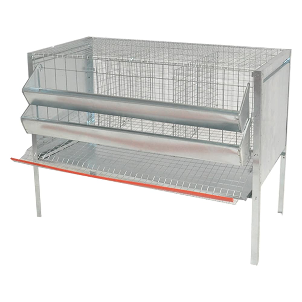 Gabbia Galline Ovaiole Tre Celle mg Gabbie 107 x 50 x 80 cm - 2