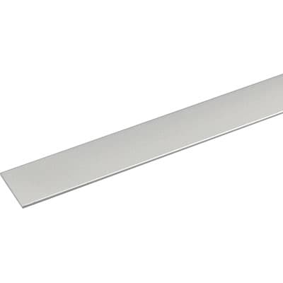 Profilo Piatto Arcansas Allum Argento S. L. H 2,0 mm 12 mm 100 cm 5 Pezzi - 2