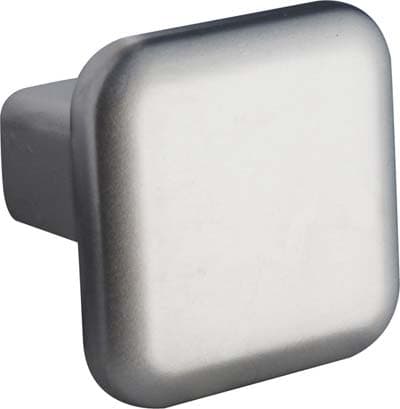 Pomolo Zama Quadro 2303 Metalstyle Cromo Opaco 20 x 20 mm 10 Pezzi - 2