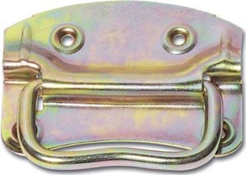 Maniglia Americana per Baule Acciaio Ottonato 110 x 85 mm 12 Pezzi – Autres