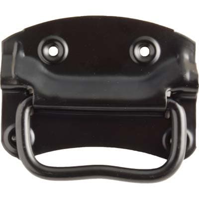Maniglia Americana per Baule Acciaio Nero X85 Int 110 mm 12 Pezzi - 2