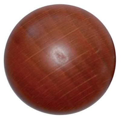 Pomolo Legno Liscio Ciliegio Lucido con Vite X33 26 a 36 mm 10 Pezzi - 2