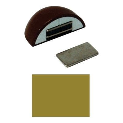 Fermaporte Magnetico Ap 123 Resina Termoplastica Oro Lucido 10 Pezzi - 2