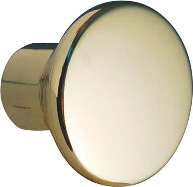 Pomolo Zama Sfera Piana 2401 Metalstyle Ottone Lucido 24 x 24 mm 10 Pezzi - 2