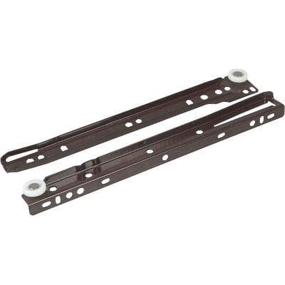 Guida Cassetto Sfilabile con Ruote Teflon Marrone 25 kg 55 cm 4 Pezzi - 2