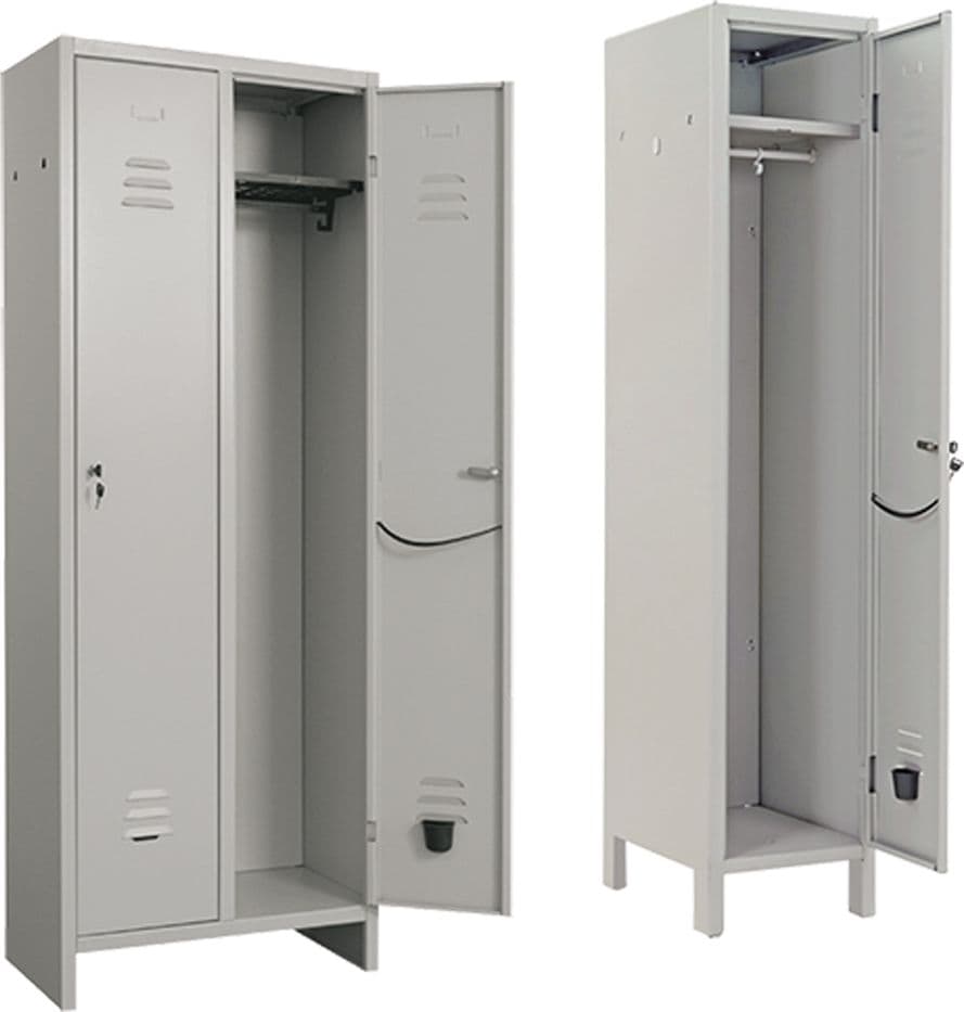 Armadio Spogliatoio 2 Posti cm L.69 X P.34 X H.180 Prometal Pratiko - 2