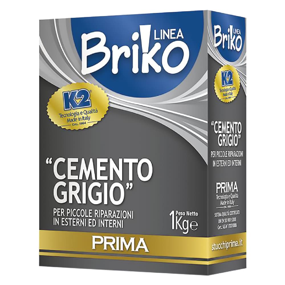 Cemento K2 Briko K2 Grigio in Polvere Scatola 12 Pezzi 1 kg - 2
