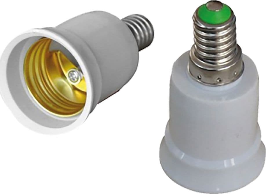 Adattatore Portalampada da Spina E14 a Presa E27 Melchioni 10 Pezzi - 2