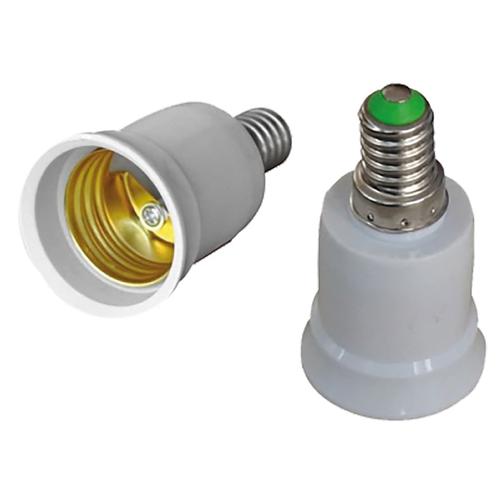 Adattatore Portalampada da Spina E14 a Presa E27 Melchioni 10 Pezzi - 2