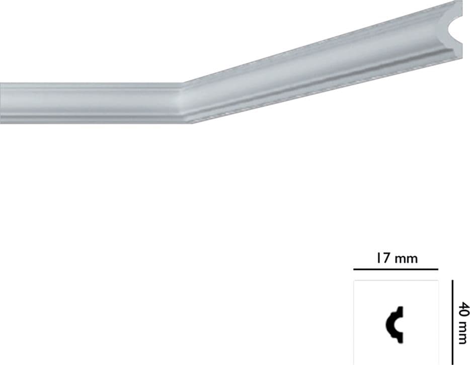 Cornice Decorativa per Soffitto Mod I745 Bovelacci 110 Pezzi 17 X 40 mm - 2