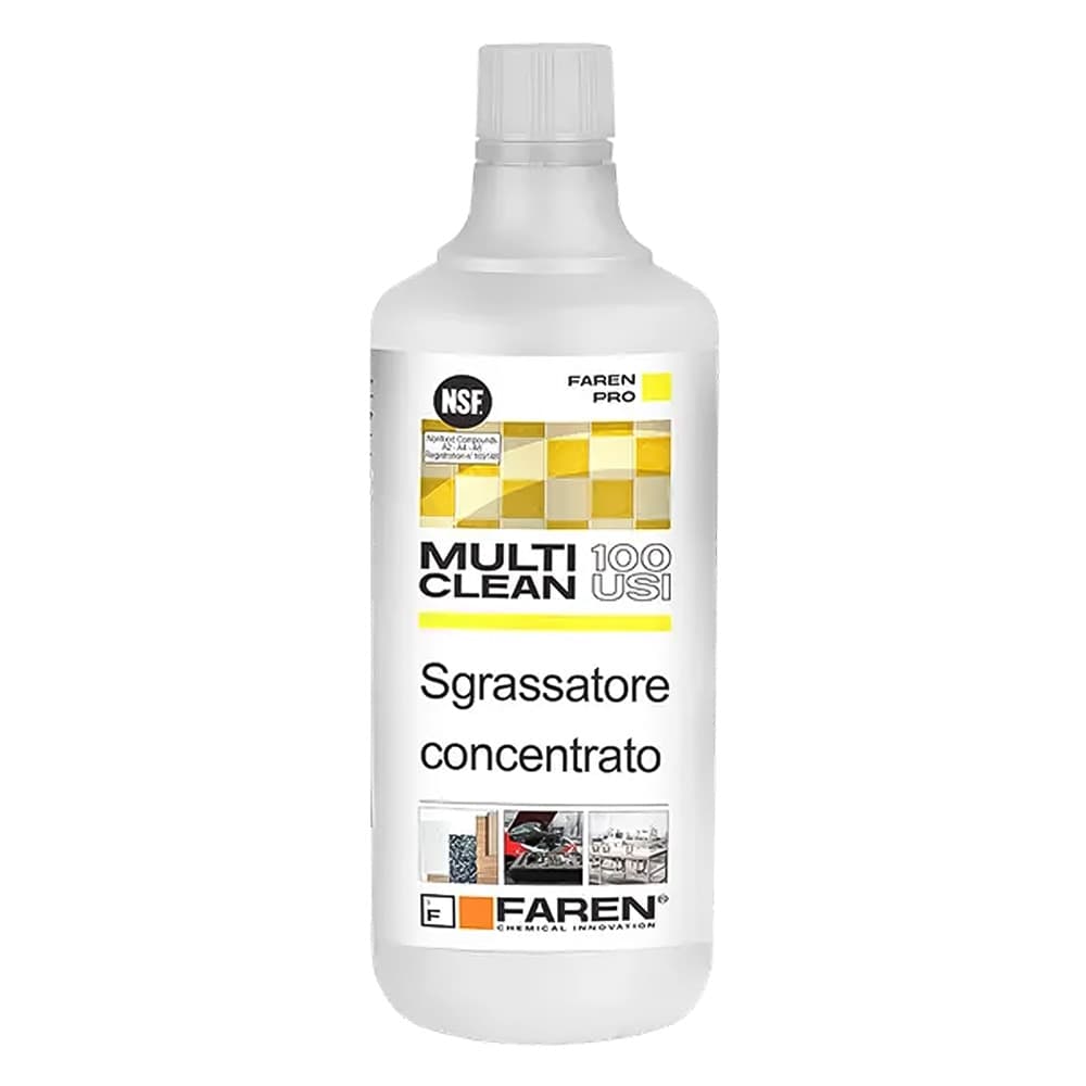 Sgrassante Faren 100 Usi 12 Pezzi in Alluminio 1 Lt