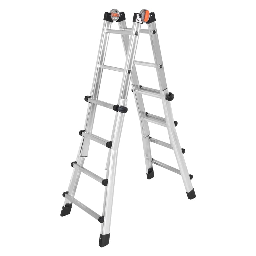 Scala Multiuso +4 Ap. Ch. Gierre Peppina in Alluminio 4 Gr 376 cm 115 cm