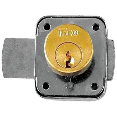 Serratura a Cilindro per Antine 107214 Iseo Ottone Mm 40 Cilindro Mm 22X20 - 2