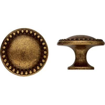 Pomolo Zama Florence MG650 Metalstyle Ottone Anticato 30 mm 10 Pezzi - 2