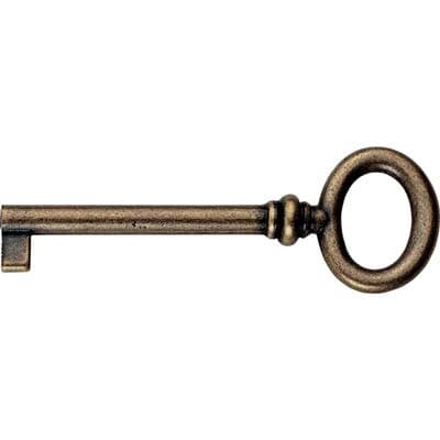 Chiave Mobili Florence MG8496 Metalstyle Zama Ottone Anticato 70 mm 5 Pezzi - 2