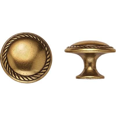 Pomolo Zama Valenza MG651 Metalstyle Oro Anticato 30 mm 10 Pezzi - 2