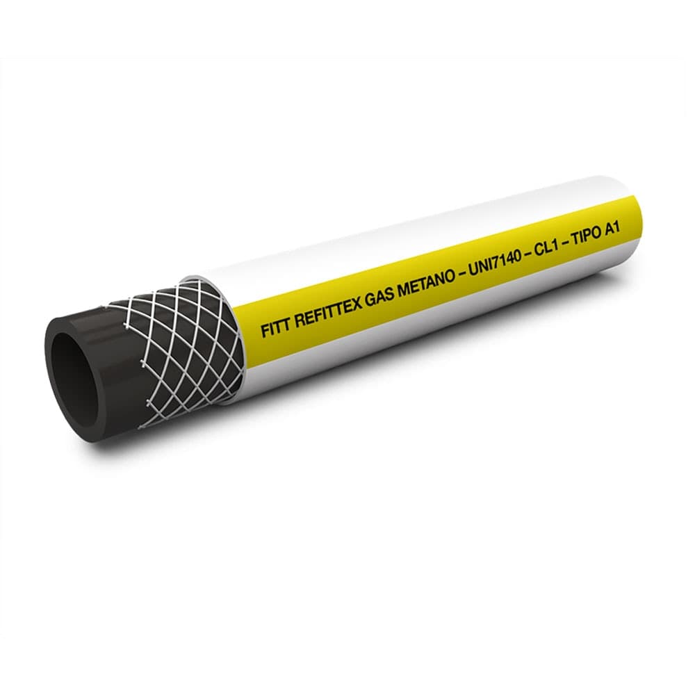 Tubo per Gas Metano Rotolo in PVC 50 Mt Fitt Refittex Ø 13 mm X 20