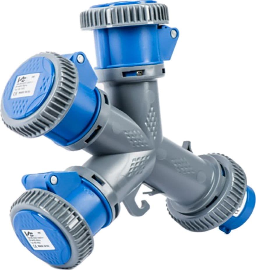 Adattatore Industriale Triplo Vb 230v