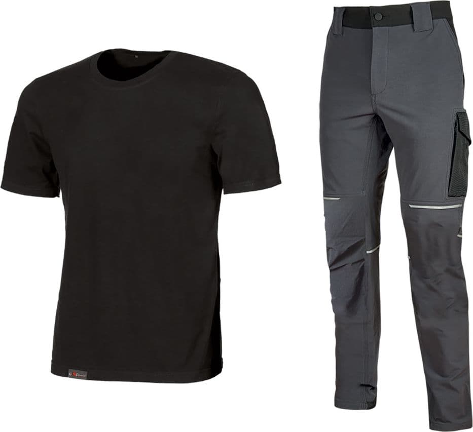 Kit T Shirt + Pantalone Tg. M (maglia Black Carbon Asphalt Grey) - 2