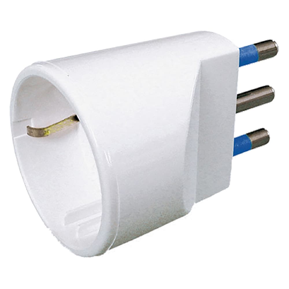 Adattatore Singolo Art CE14B Spina 2P + T 10A Scatola Appendibile 5 Pezzi - 2