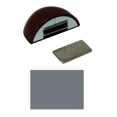 Fermaporte Magnetico Ap 123 Resina Termoplastica Alluminio 10 Pezzi - 2
