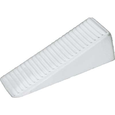 Fermaporte Adesivo a Cuneo Plastica Bianco 100 Pezzi - 2