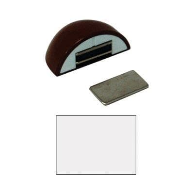 Fermaporte Magnetico Ap 123 Resina Termoplastica Bianco 10 Pezzi - 2