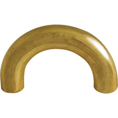 Maniglietta Zama per Mobili Ottone Lucido Int 32 mm 10 Pezzi - 2
