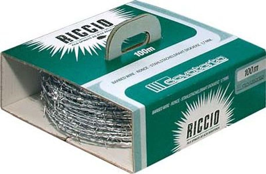 Filo Spinato Zincato Riccio Cavatorta Mm 1,7 L.100 m
