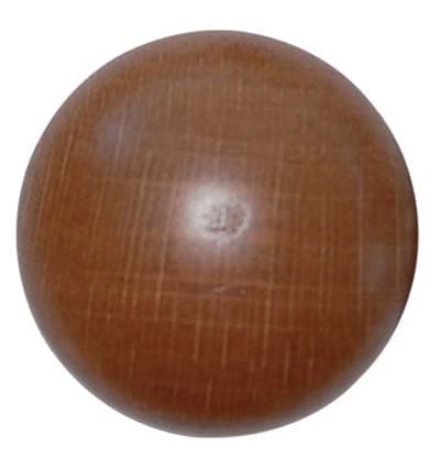 Pomolo Legno Liscio Noce Chiaro con Vite X33 26 a 36 mm 10 Pezzi - 2