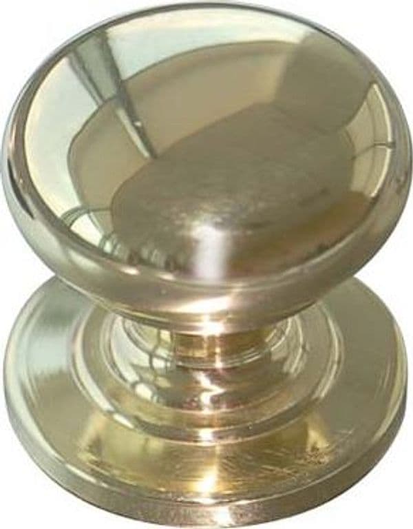 Pomolo Ottone Tornito Sfera Piana 2460 Lucido 20 x 25 mm 5 Pezzi – Autres