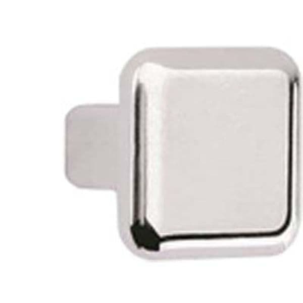 Pomolo Zama Quadro 2303 Metalstyle Cromo Lucido 20 x 20 mm 10 Pezzi