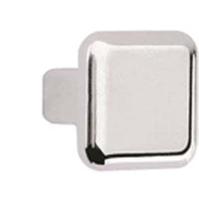 Pomolo Zama Quadro 2303 Metalstyle Cromo Lucido 20 x 20 mm 10 Pezzi - 2