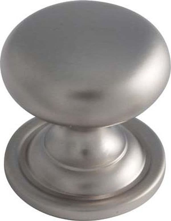 Pomolo Ottone Tornito Sfera Piana 2460 Cromo Satinato 20 x 25 mm 5 Pezzi – Autres
