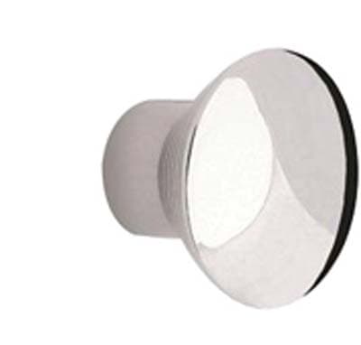 Pomolo Zama Sfera Piana 2401 Metalstyle Cromo Lucido 24 x 24 mm 10 Pezzi - 2