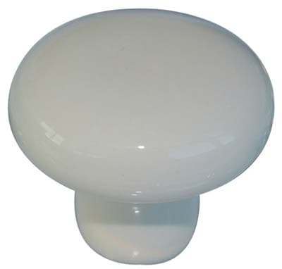 Pomolo Ceramica Metalstyle Fondo Avorio Neutro 30 x 25 mm 10 Pezzi - 2