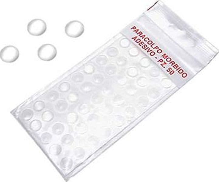 Paracolpi Adesivo Siliconico 10 x 3 mm 50 Pezzi - 2