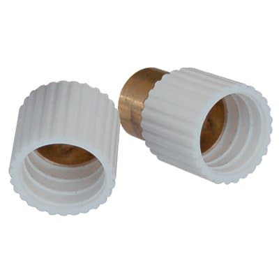 Mensolina Reggipiano da Avvitare Ottone Gomma Noce 12 x 12 mm 250 Pezzi - 2