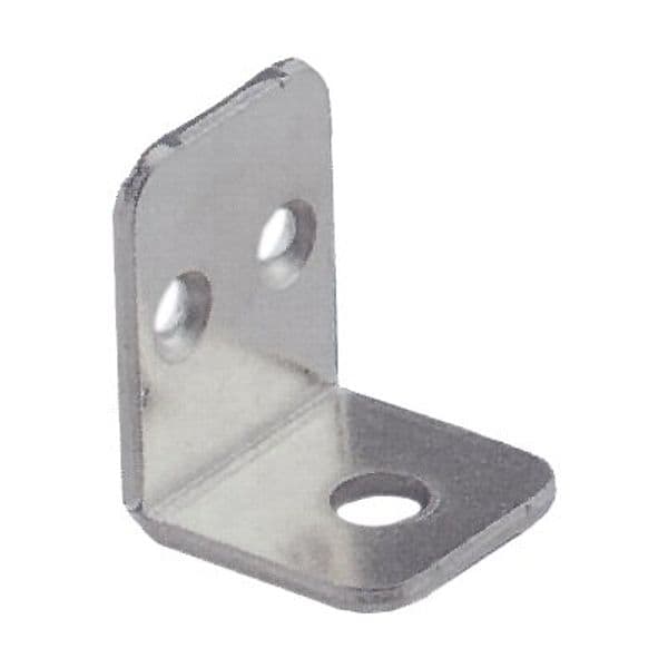 Mensolina Reggipiano a Squadra Bordo Quadro Nichelato 22 x 28 mm 100 Pezzi - 2